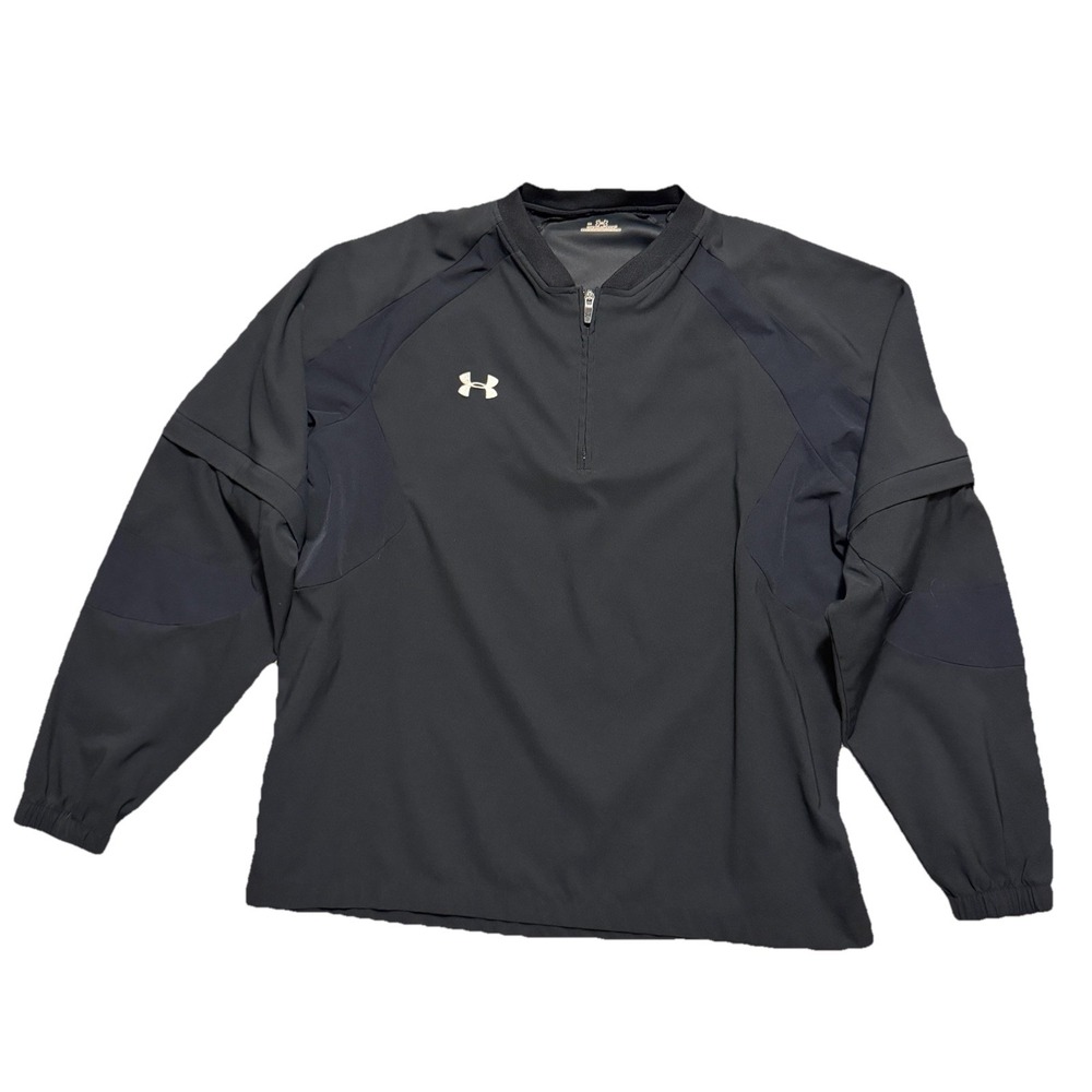 Under Armour‎ 1/4 Zip Performance Stretch Shirt Men Large Convertible Sleeves